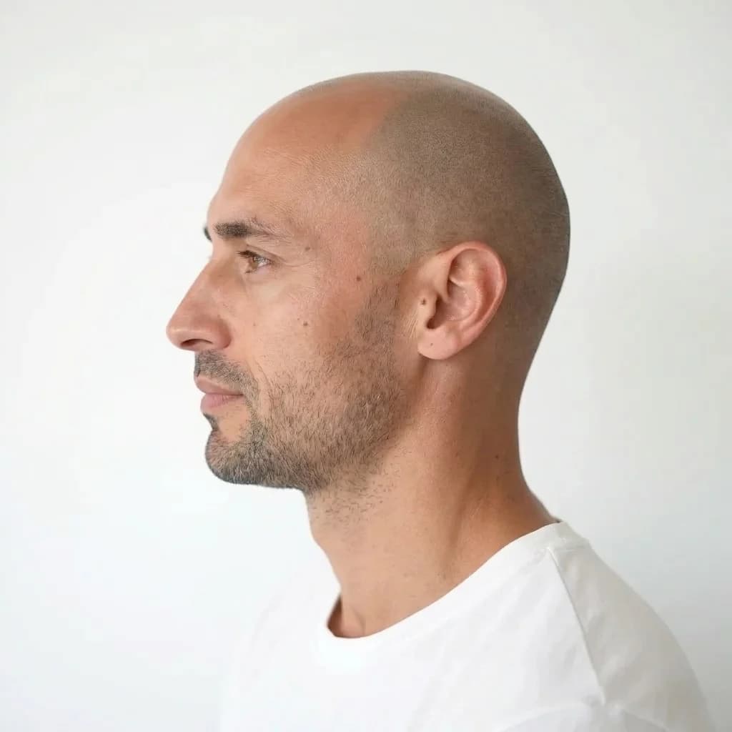 After photo showing profile view