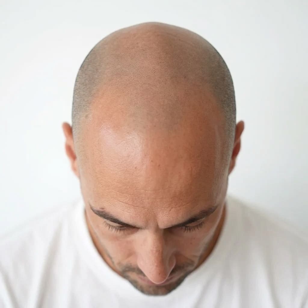 After photo showing top view